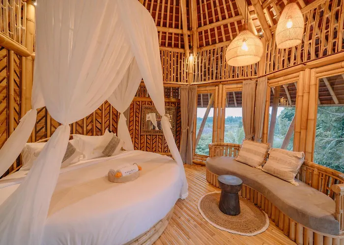 فيلة Makerti Bali - Sanctuary Bamboo House *